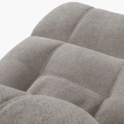 Fauteuil relax manuel Emerald tissu taupe clair