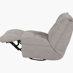 Fauteuil relax manuel Emerald tissu taupe clair
