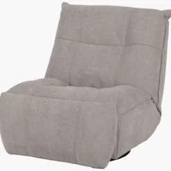 Fauteuil relax manuel Emerald tissu taupe clair