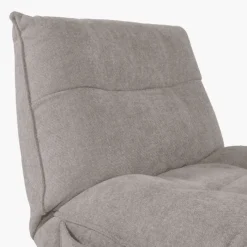 Fauteuil relax manuel Emerald tissu taupe clair