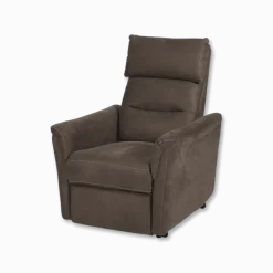 Fauteuil releveur Mayenne en tissu gris foncé