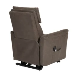 Fauteuil releveur Mayenne en tissu gris foncé