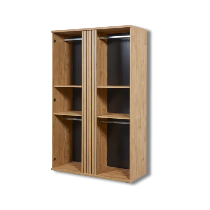 Garderobe 2 portes Camille golden oak