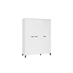 Garde robe 3 portes Evy1 blanc