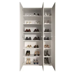 Grande armoire à chaussures Smile blanc