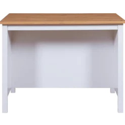 Ilot Julina blanc/chêne artisan