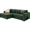 Kampen canapé d'angle convertible Vert