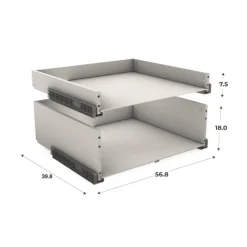 Kit bloc 2 tiroirs Casa L 60 cm ( sans façades )