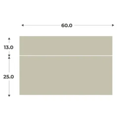 Kit Casa 2 façades tiroir sauge L 60 cm