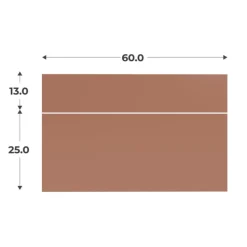 Kit Casa 2 façades tiroir Terra L 60 cm