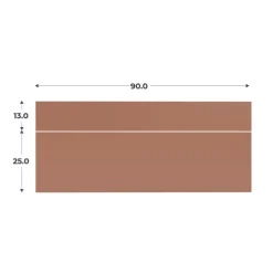 Kit Casa 2 façades tiroir terra L 90 cm
