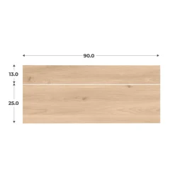 Kit 2 façades Casa tiroir chêne hikory L 90 cm