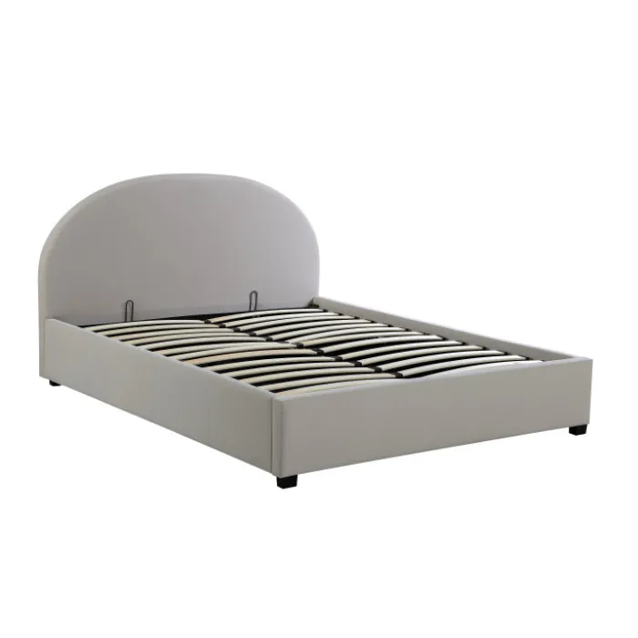 Lit arrondie 140 x 190 cm Ecru 66101
