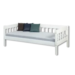 Lit avec sommier 90x200 cm Sintro blanc