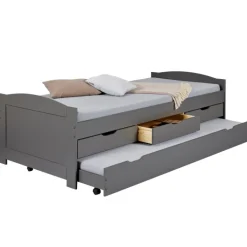 Lit avec tiroir Lena 90x200 cm gris