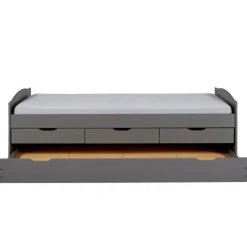 Lit avec tiroir Lena 90x200 cm gris