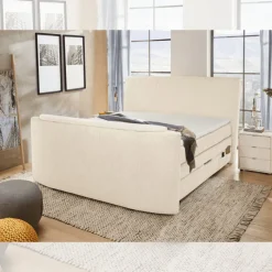 Lit Boxspring Bel Air 180 cm Beige