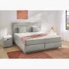 Lit Boxspring Simone gris clair
