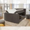 Lit Boxspring 180 x 200 cm Bel Air chenille gris foncé