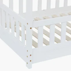 Lit Cabane blanc 90 x 190 cm Bosco