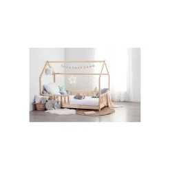 Lit cabane 90x190 Bosco bois pin