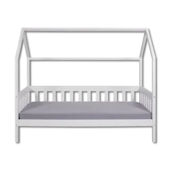 Lit cabane 90x200 Funky blanc (sans sommier)