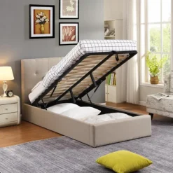 Lit coffre 90x200 Cairo beige