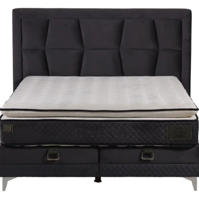 Lit coffre 160x200 Chakra gris