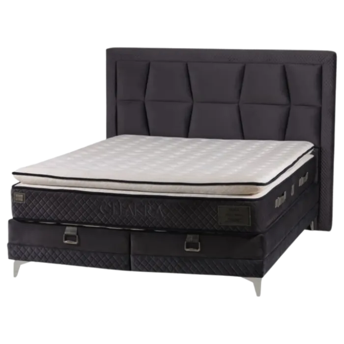 Lit coffre 160x200 Chakra gris