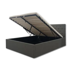 Lit coffre 140x200 Chester/Oxford gris