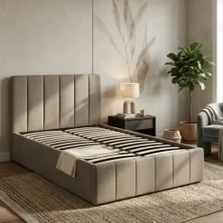 Lit coffre 160x200 Mira beige