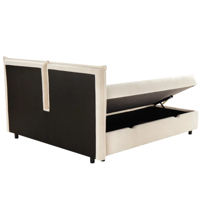 Lit coffre 160x200 Oliver blanc