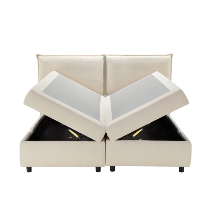 Lit coffre 160x200 Oliver blanc