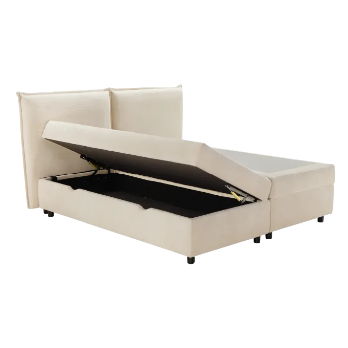 Lit coffre 160x200 Oliver blanc