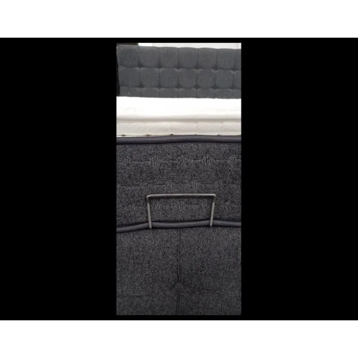 Lit coffre 160x200 Saray gris