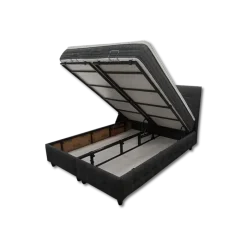 Lit coffre 160x200 Saray gris