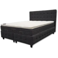 Lit coffre 160x200 Saray gris