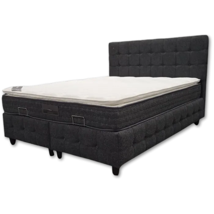 Lit coffre 160x200 Saray gris