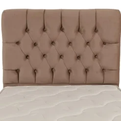 Lit complet Exelans 90 cm - avec coffre Beige