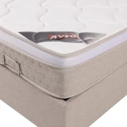Lit complet 160 x 20 cm - Duru beige