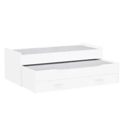Lit gigogne Twist 90 x 200 cm blanc