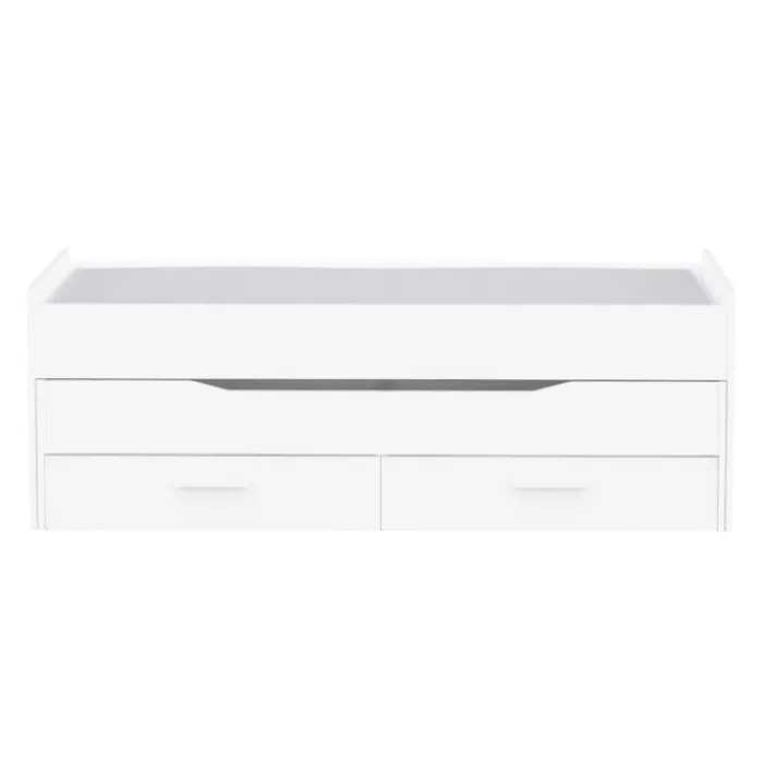 Lit gigogne Twist 90 x 200 cm blanc