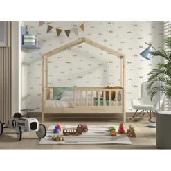 Lit junior Dallas 70 x 140 cm Naturel