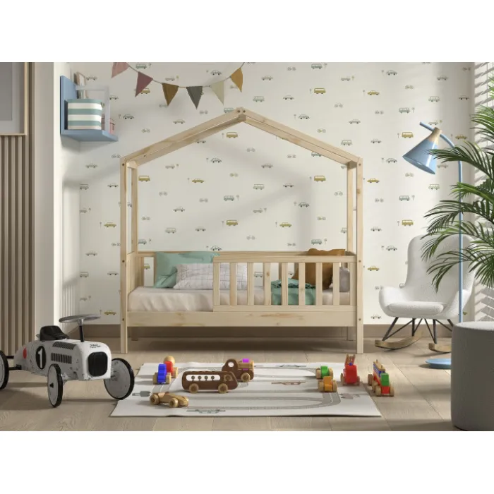 Lit junior Dallas 70 x 140 cm Naturel