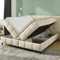 Lit Molly 180 x 200 cm chenille beige
