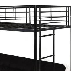 Lit mézzanine 90x190 Marsh noir