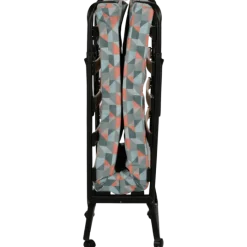 Lit pliant 80 x 190 cm - 12 lattes noir + housse