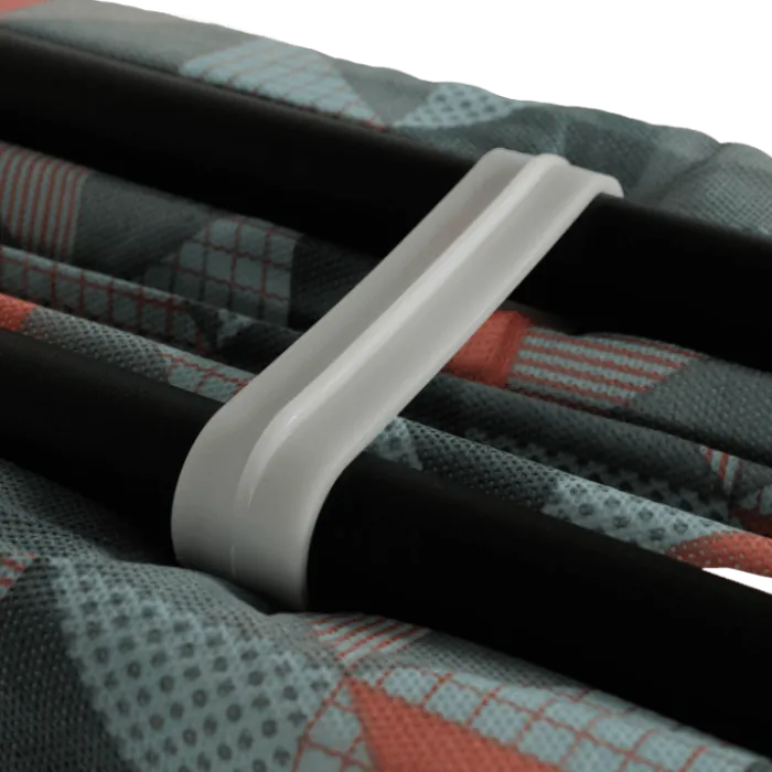 Lit pliant 80 x 190 cm - 12 lattes noir + housse