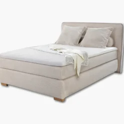 Lit Romy 140 cmx200 cm Boxspring complet beige