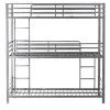 Lit superposé 3 couchages 90x190 Earl Triple gris